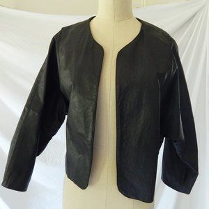 SALE Vintage black leather jacket Unisex XS
